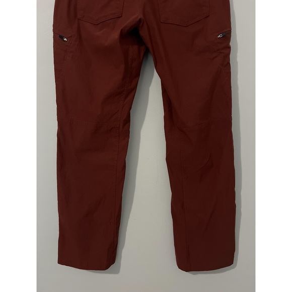 Eddie Bauer First Ascent Pants Men’s 35x31 Red Guide Pro Hiking Performance - Picture 8 of 14